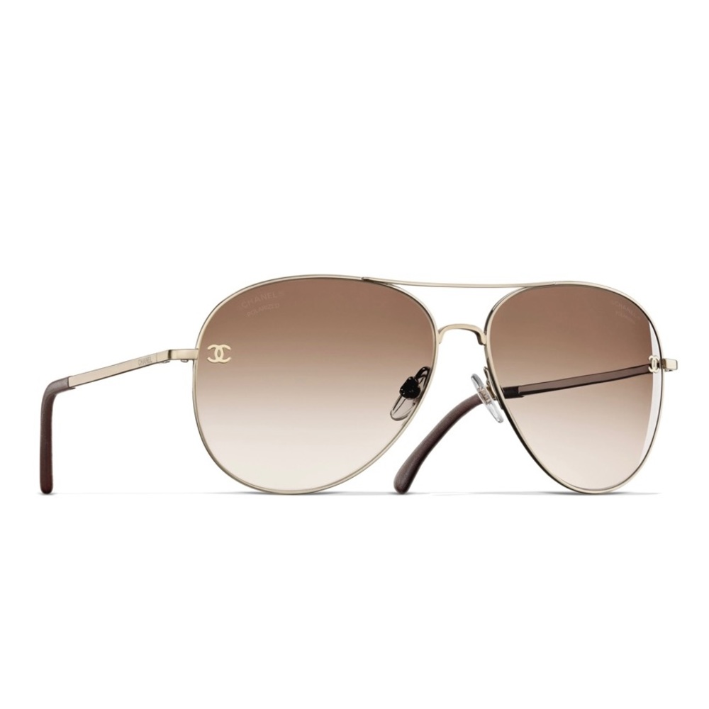 CHANEL TITANIUM GOLD SUNGLASSES